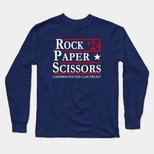 Rock Paper Scissors Best Candidates 2024 Long Sleeve T-Shirt